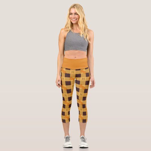 Leggings Capri HUFFLEPUFF™ Check Plaid Motif (Recto)