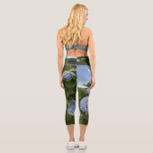 Leggings Capri Hydrangée bleue (Verso)