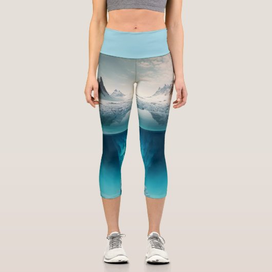 Leggings Capri Icy Mountain View (Recto)