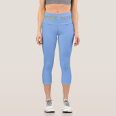 Leggings Capri Îles tropicales - Brwn (Recto)