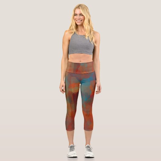 Leggings Capri Illusion sud-ouest (Recto)