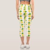 Leggings Capri Illustration d'ananas mignon (Verso)