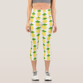 Leggings Capri Illustration d'ananas mignon (Recto)