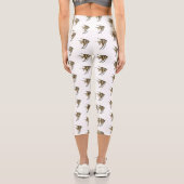 Leggings Capri Illustration d'angelfish (Verso)