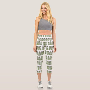 Leggings Capri Illustration d'Asparagus