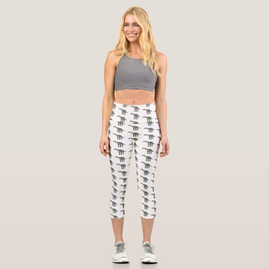 Leggings Capri Illustration de Barapasaurus (Recto)