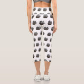 Leggings Capri Illustration de bateau pirate (Verso)