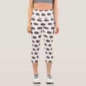Leggings Capri Illustration de bison (Recto)