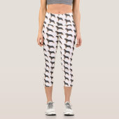 Leggings Capri Illustration de chien Rottweiler (Recto)