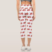 Leggings Capri Illustration de chili (Verso)