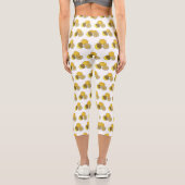 Leggings Capri Illustration de citron (Verso)