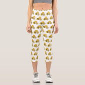 Leggings Capri Illustration de citron (Recto)