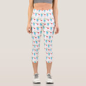 Leggings Capri Illustration de cocktail (Recto)