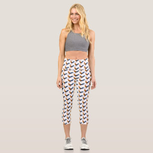 Leggings Capri illustration de coq de Lafayette de dessin animé