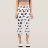 Leggings Capri Illustration de cyclo-pousse (Recto)
