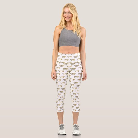 Leggings Capri Illustration de dessin animé Bugle (Recto)