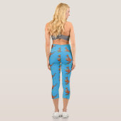Leggings Capri Illustration de dessin animé Cute kangaroo et koal (Verso)