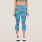 Leggings Capri Illustration de dessin animé Cute kangaroo et koal (Recto)