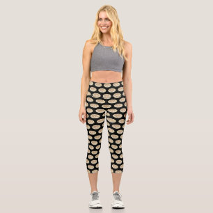 Leggings Capri illustration de dessin animé de cannoli