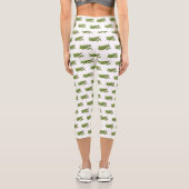 Leggings Capri Illustration de dessin de pois (Verso)