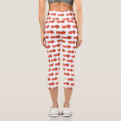 Leggings Capri Illustration de dessin sur la tomate (Verso)