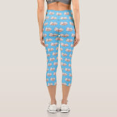 Leggings Capri Illustration de dessin sur l'ail (Verso)