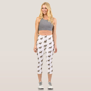 Leggings Capri Illustration de dessin sur le cerf