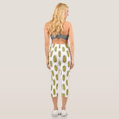 Leggings Capri Illustration de dessin sur le maïs (Verso)