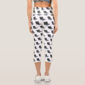 Leggings Capri Illustration de dessin sur ordinateur portable (Verso)