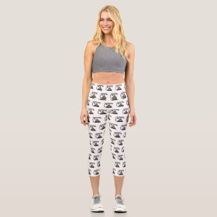 Leggings Capri Illustration de dessin téléphonique