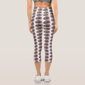 Leggings Capri illustration de dragon de Komodo (Verso)