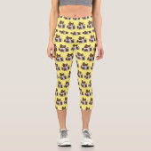 Leggings Capri Illustration de gâteau de pain d'épices (Recto)