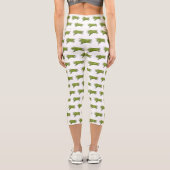 Leggings Capri Illustration de haricots verts (Verso)
