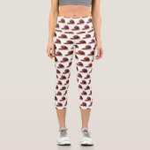 Leggings Capri Illustration de jambon (Recto)
