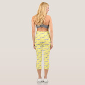 Leggings Capri Illustration de jet privé (Verso)