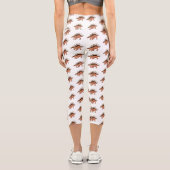 Leggings Capri Illustration de Kentrosaurus (Verso)