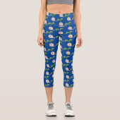 Leggings Capri Illustration de la caricature de la gerbe de grain (Recto)