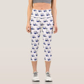 Leggings Capri Illustration de la charrette alimentaire (Recto)