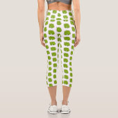 Leggings Capri Illustration de la feuille de limon (Verso)