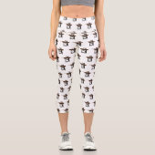 Leggings Capri Illustration de la machine à coudre (Recto)