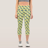 Leggings Capri Illustration de Loon bird (Recto)