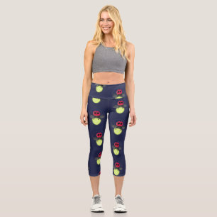 Leggings Capri Illustration de lucioles de dessin animé mignon