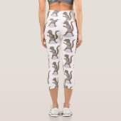 Leggings Capri Illustration de mignonne mangouste (Verso)