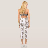 Leggings Capri Illustration de mignonne mangouste (Verso)