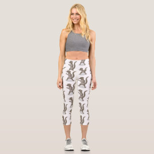 Leggings Capri Illustration de mignonne mangouste