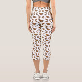 Leggings Capri Illustration de papillon monarque (Verso)