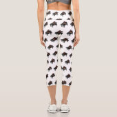 Leggings Capri Illustration de piano (Verso)