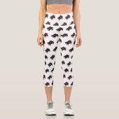 Leggings Capri Illustration de piano (Recto)
