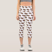 Leggings Capri Illustration de Satay (Recto)