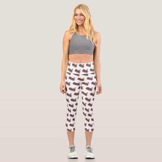 Leggings Capri Illustration de Satay (Recto)